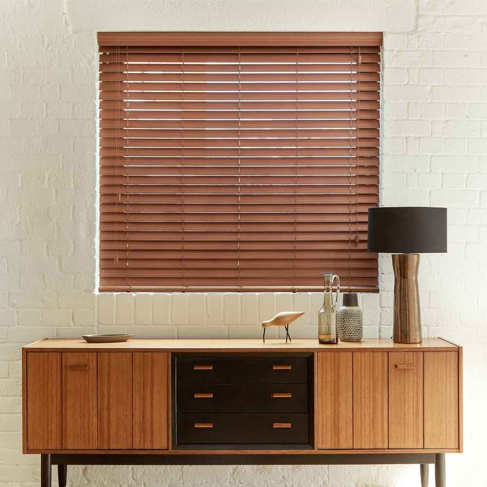 Wooden blinds in Oxford